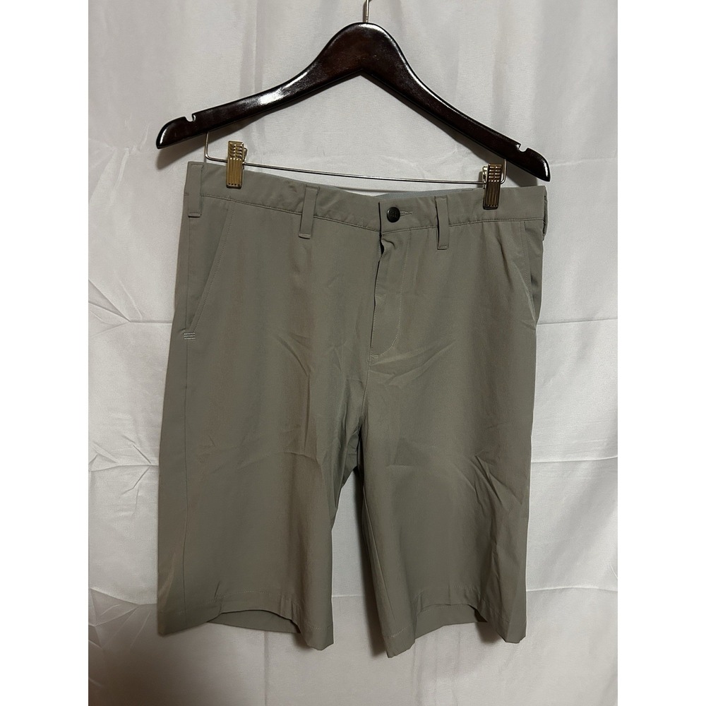 Adidas Golf Shorts Mens 32 Khaki Gray Stretch Lightweight Performance